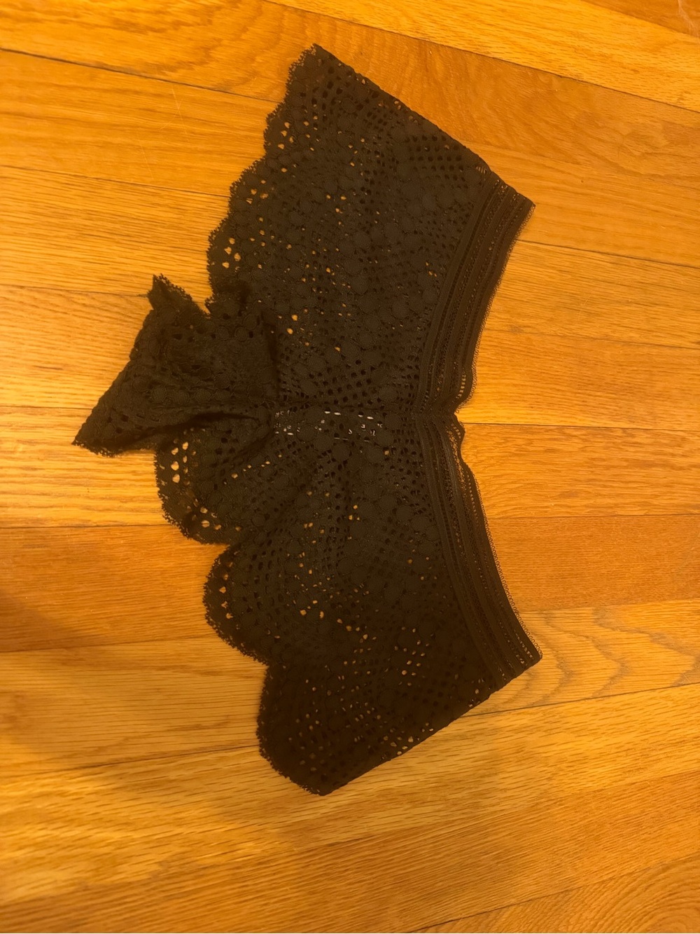 Victoria's Secret Black Crochet Lace Boyshort - dream angels shorty